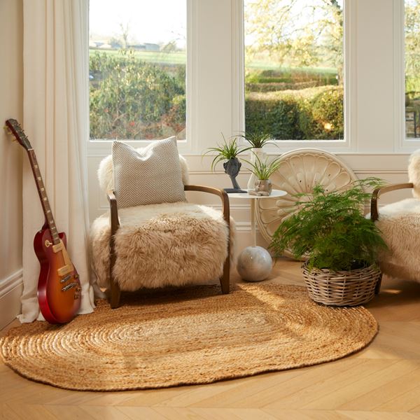 Oval Jute - Natural